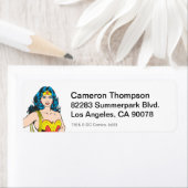 女疑問に思 |ラッソーでヴィンテージポーズ ラベル (インサイチュ)