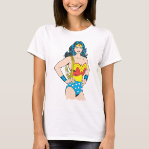 女疑問に思  ラッソーでヴィンテージポーズ Tシャツ