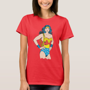 女疑問に思 ラッソーでヴィンテージポーズ Tシャツ