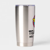 女疑問に思 |円と星のロゴ 保温保冷タンブラー (正面)