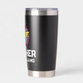 女疑問に思 |円と星のロゴ 保温保冷タンブラー (背面)