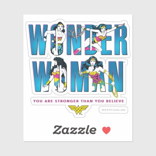 女疑問に思「君は君より強い信じ」 シール (シート)