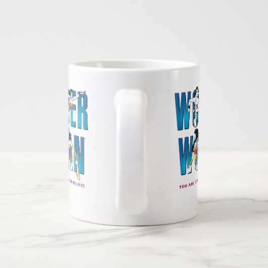 女疑問に思「君は君より強い信じ」 ジャンボコーヒーマグカップ (裏面)