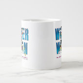 女疑問に思「君は君より強い信じ」 ジャンボコーヒーマグカップ (正面)