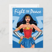 女疑問に思 – 平和のための戦い ポストカード (正面/裏面)