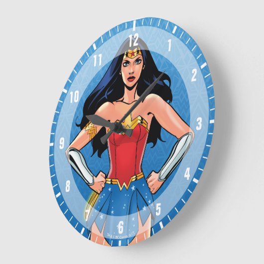 女疑問に思 – 平和のための戦い ラージ壁時計 (傾斜)