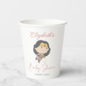 女疑問に思 |新生児来の近日 紙コップ (正面)