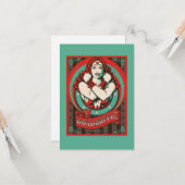 女疑問に思 私の素晴らしい母、父の日 カード (正面/裏面インサイチュ)