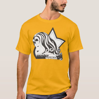 女疑問に思B&Wスター Tシャツ