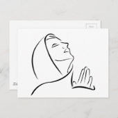 女祈が空を見上げる ポストカード (正面/裏面)