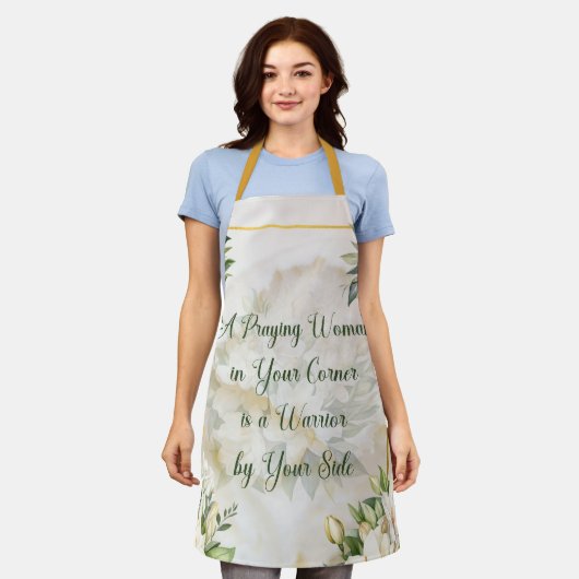 女祈性 エプロン (着用した状態)