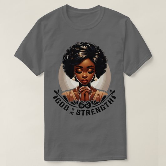 女祈神は力なり Tシャツ (デザイン正面)