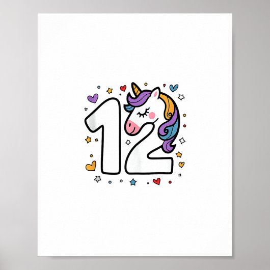 女祝の子のための12歳の誕生日パーティー ポスター (正面)