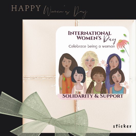 女祝の日ポートレート スクエアシール