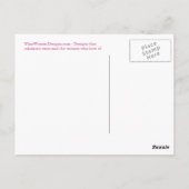 女神があって下さい、マンモグラムのワインの女神BCAを持って下さい ポストカード (裏面)