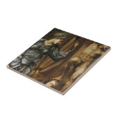 女神が運の歯車を回す（バーヌ・ジョーンズ） タイル (側面)