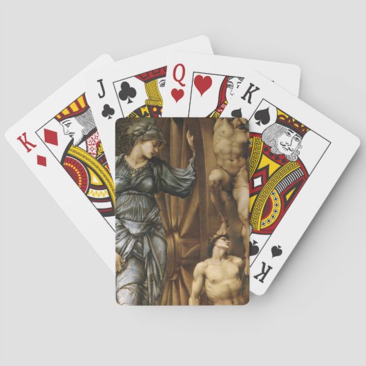 女神が運の歯車を回す(バーヌ・ジョーンズ) トランプ (裏面)