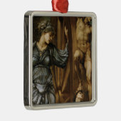 女神が運の歯車を回す（バーヌ・ジョーンズ） メタルオーナメント (右)