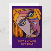 女神ではない簡単フラットカード 招待状 (正面/裏面)