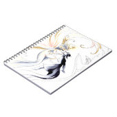 女神として芸術家 ノートブック (左側)