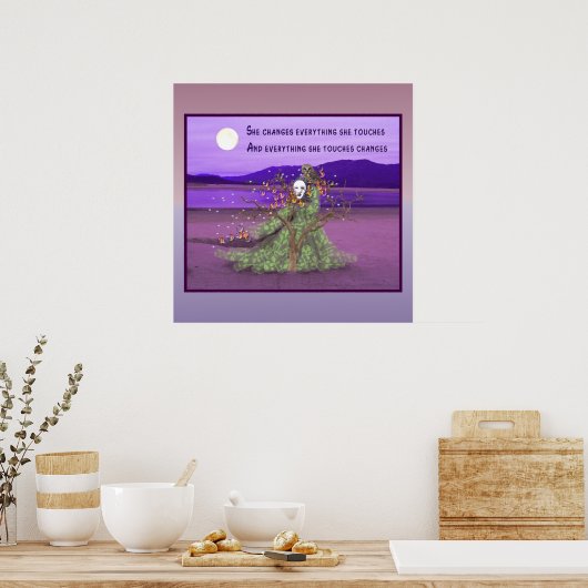 女神と月 ポスター (キッチン)