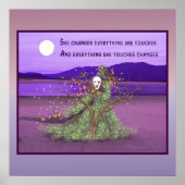 女神と月 ポスター (正面)