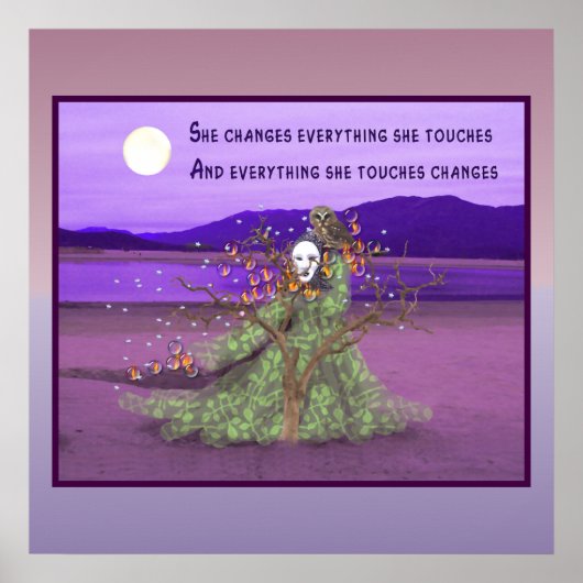 女神と月 ポスター (正面)