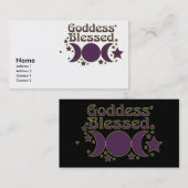 女神によって賛美される名刺 名刺 (正面/裏面)