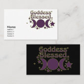女神によって賛美される名刺 名刺 (正面/裏面)