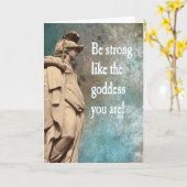 女神のように強く、あなたは感情移入カードである カード (黄色い花)