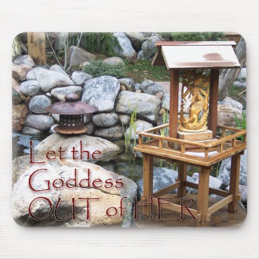 女神のマウスパッドを放って下さい マウスパッド (正面)