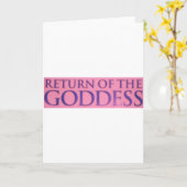 女神のリターン カード (黄色い花)