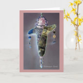 女神の人形 カード (黄色い花)