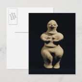 女神の像、紀元前6千年 ポストカード (正面/裏面)