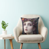 女神の冬のファンタジーフローラポートレート クッション (椅子)