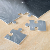 女神の冬のファンタジーフローラポートレート ジグソーパズル (側面)