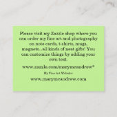 女神の名刺 名刺 (裏面)