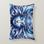 女神の天の青の頭1月 –  アクセントクッション (正面(垂直))