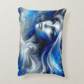 女神の女神の白い青の頭2月 –  アクセントクッション (裏面(縦))