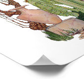 女神の春プリント ポスター (角)