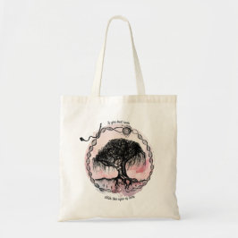 女神の木あなたもしがピンクを見る トートバッグ
