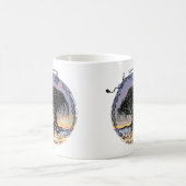 女神の木あなたもしが日没を見る コーヒーマグカップ (中央)