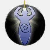 女神の木のオーナメントの円 セラミックオーナメント (裏面)