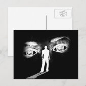 女神の目（黒） ポストカード (正面/裏面)