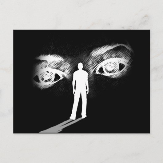 女神の目（黒） ポストカード (正面)