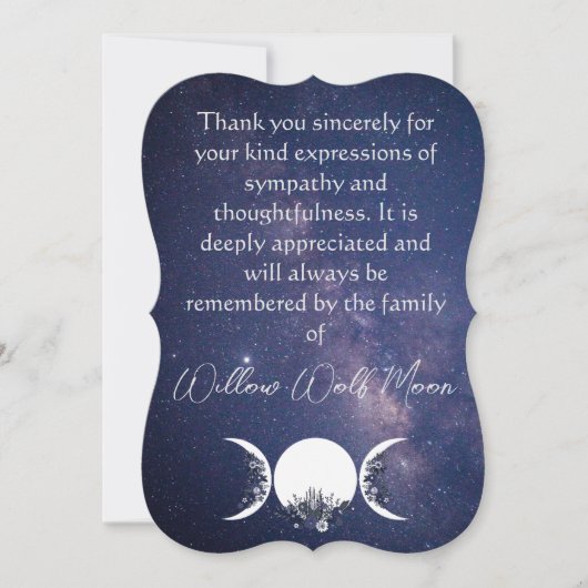 女神の腕の中サンキューカード サンキューカード (正面)