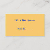 女神の花嫁のプレイスカードのプロフィールカード プレイスカード (裏面)