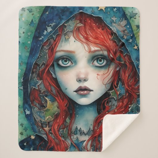 女神の賛美 シェルパブランケット (正面)