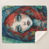 女神の賛美 シェルパブランケット (正面(横))