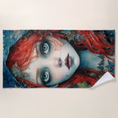 女神の賛美 ビーチタオル (正面)